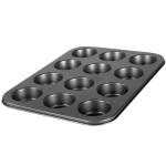 Baking tray, 12 muffins, classic type